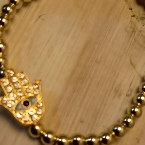 Stretchy Evil Eye Bracelet $4 add-on item.